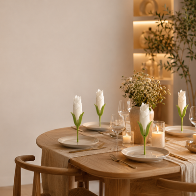 Velixo Bloom™ | Floral Napkin Styling Set