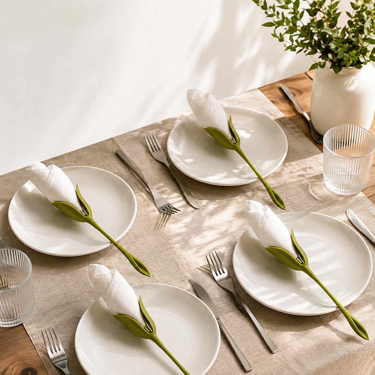 Velixo Bloom™ | Floral Napkin Styling Set