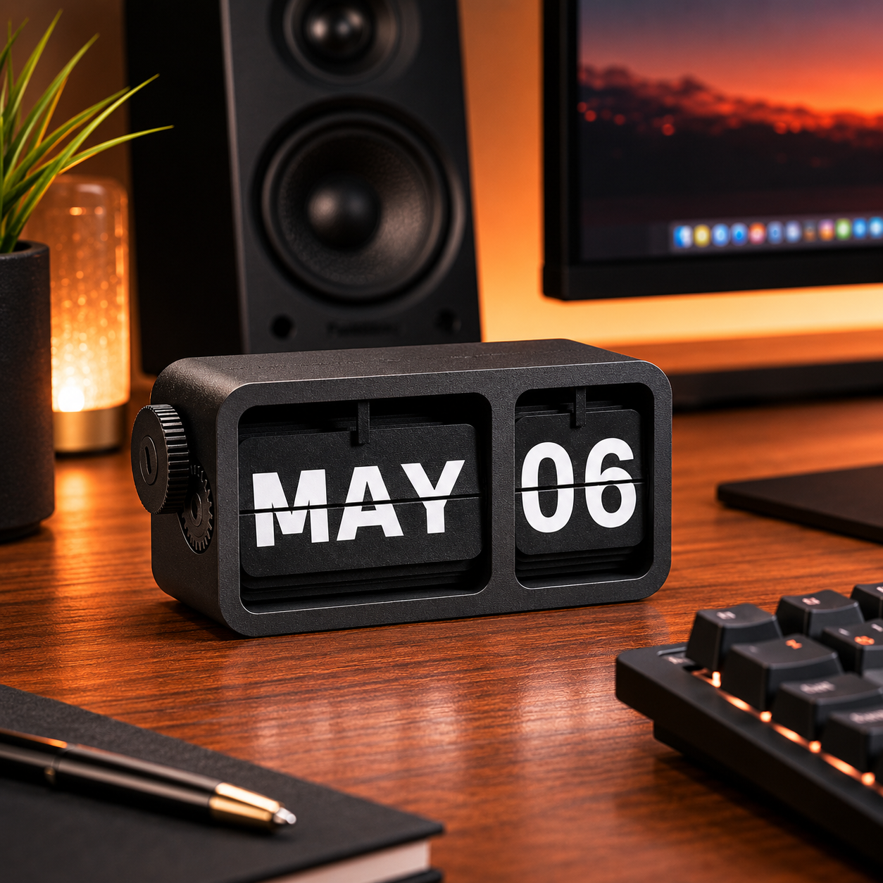Velixo™ Analog Desk Calendar